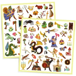 Medieval 160 Metallic Stickers by Djeco