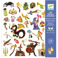 Medieval 160 Metallic Stickers by Djeco