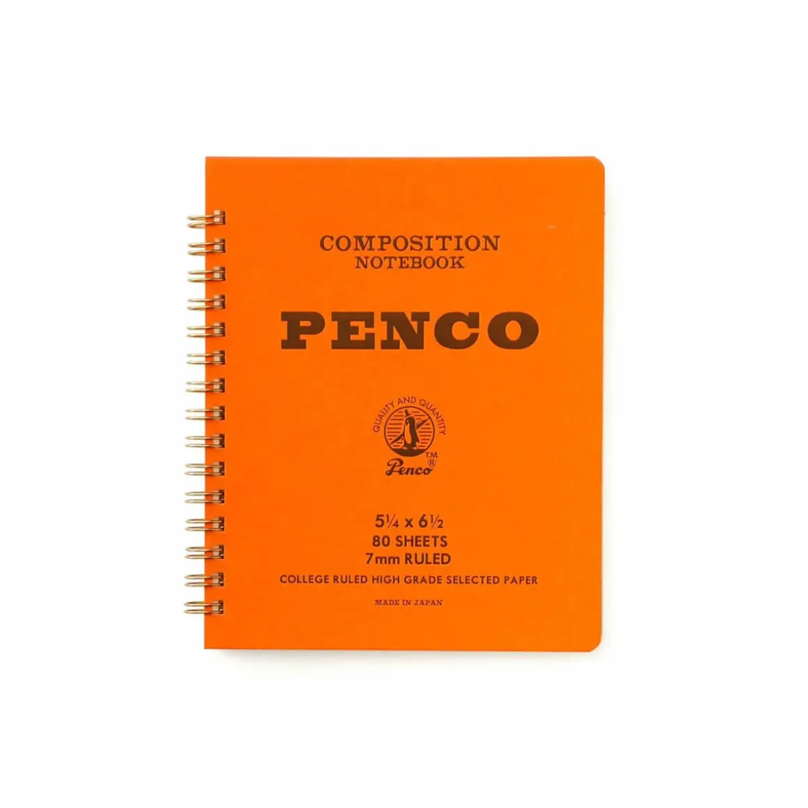 Medium Coil Notebook in Orange by Hightide Penco