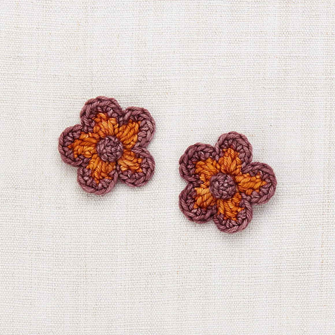 Medium Flower Clip Set in Fox by Misha & Puff