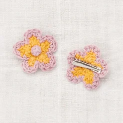 Medium Flower Clip Set in Frangipani by Misha & Puff