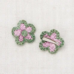 Medium Flower Clip Set in Hazy Lilac by Misha & Puff