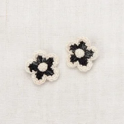 Medium Flower Clip Set in Licorice by Misha & Puff
