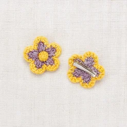 Medium Flower Clip Set in Periwinkle by Misha & Puff