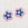 Medium Flower Clip Set in Prussian Blue by Misha & Puff