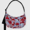 Medium Nylon Crescent Bag in Floral Snoopy by Baggu