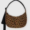 Medium Nylon Crescent Bag in Leopard by Baggu