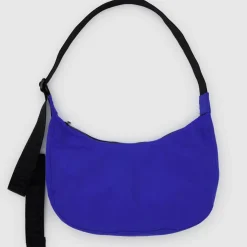 Medium Nylon Crescent Bag in Lapis by Baggu