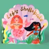 Mermaid Shaped Greetings Card by Eleanor Bowmer