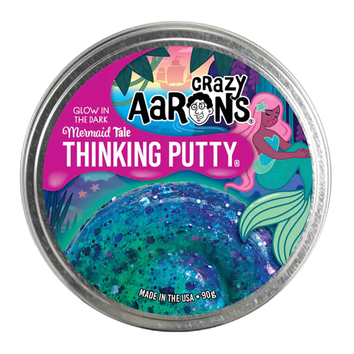 Mermaid Tale Glowbrights Thinking Putty by Crazy Aarons