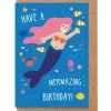 Mermazing Birthday Greetings Card by Studio Boketto