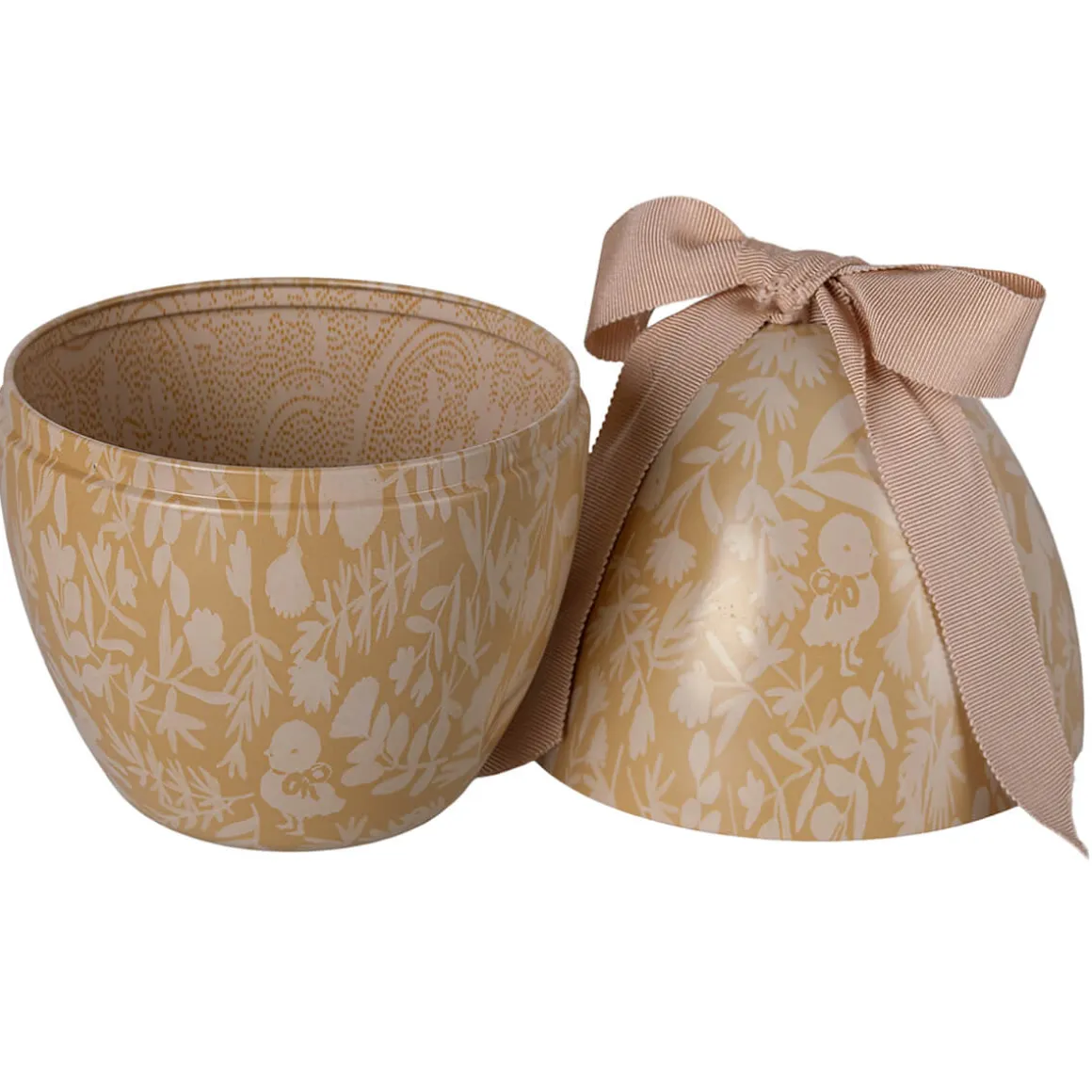 Metal Easter Egg in Cream Yellow by Maileg