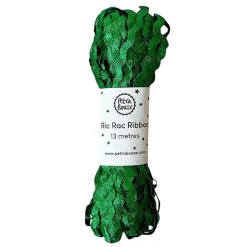 Metallic Ric-Rac Ribbon in Emerald Green by Petra Boase