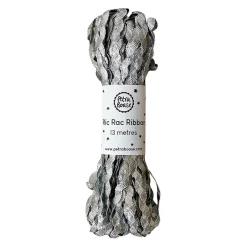 Metallic Ric-Rac Ribbon in Silver by Petra Boase