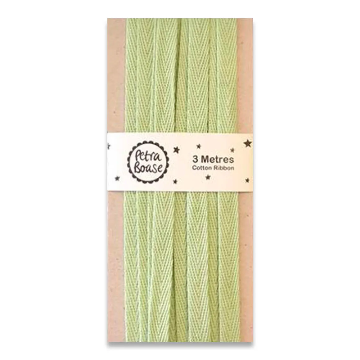 3 Metres Of Cotton Ribbon in Mint Green by Petra Boase