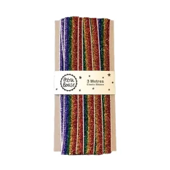 3 Metres Of Glitter Ribbon in Rainbow Glitter by Petra Boase