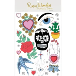 Mexico Temporary Tattoos (A5 Size) by Rosie Wonders