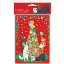 Miaow Factor Advent Calendar Greetings Card By Roger La Borde