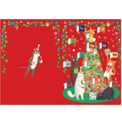 Miaow Factor Advent Calendar Greetings Card By Roger La Borde