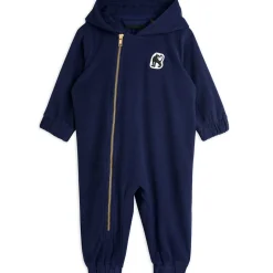 Microfleece Onesie in Navy by Mini Rodini - Last One In Stock - 56 (1-2 Months)