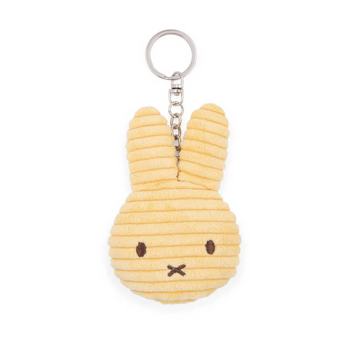 Miffy Corduroy Flat Keyring in Buttercream (10cm) by Bon Ton Toys
