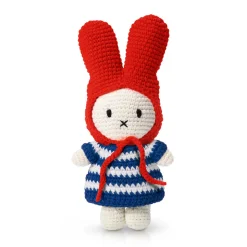 Miffy In Her Blue Striped Dress And Red Hat by Miffy Handmade