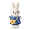 Miffy In Her Blue Striped Dress And Flower Bag by Miffy Handmade