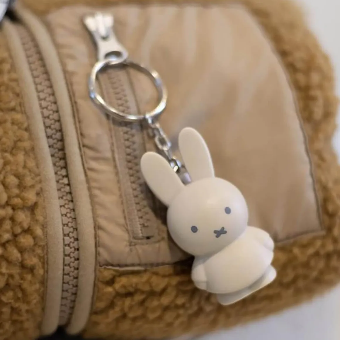 Miffy Keyring in Sand Beige (6cm) by Atelier Pierre