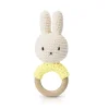 Miffy Teething Ring Rattle In Yellow by Miffy Handmade