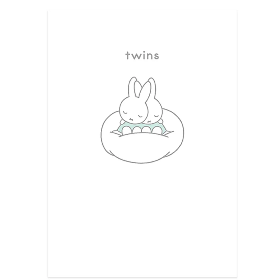 Miffy Twins Greetings Card by Dick Bruna for Hype Card