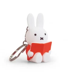 Miffy With Book Keyring in Red (6cm) by Atelier Pierre