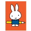 Miffy With Pencil Greetings Card by Dick Bruna for Hype Card