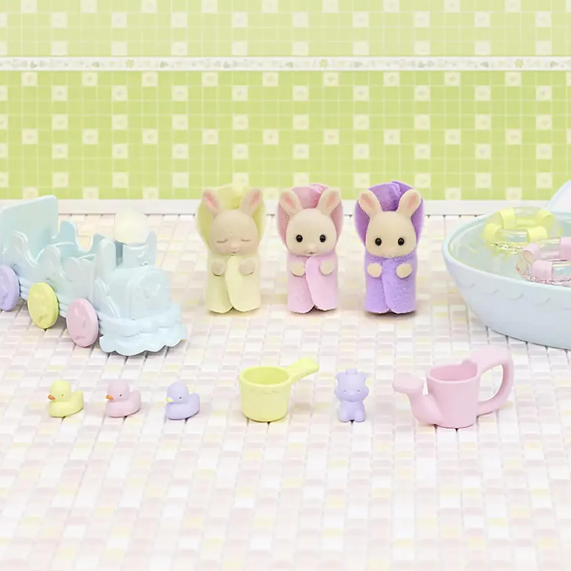 Milk Rabbit Triplets by Sylvanian Families