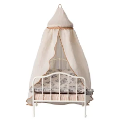 Miniature Bed Canopy in Cream by Maileg