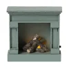 Miniature Fireplace in Blue by Maileg