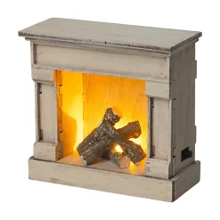 Miniature Fireplace in Off-White by Maileg