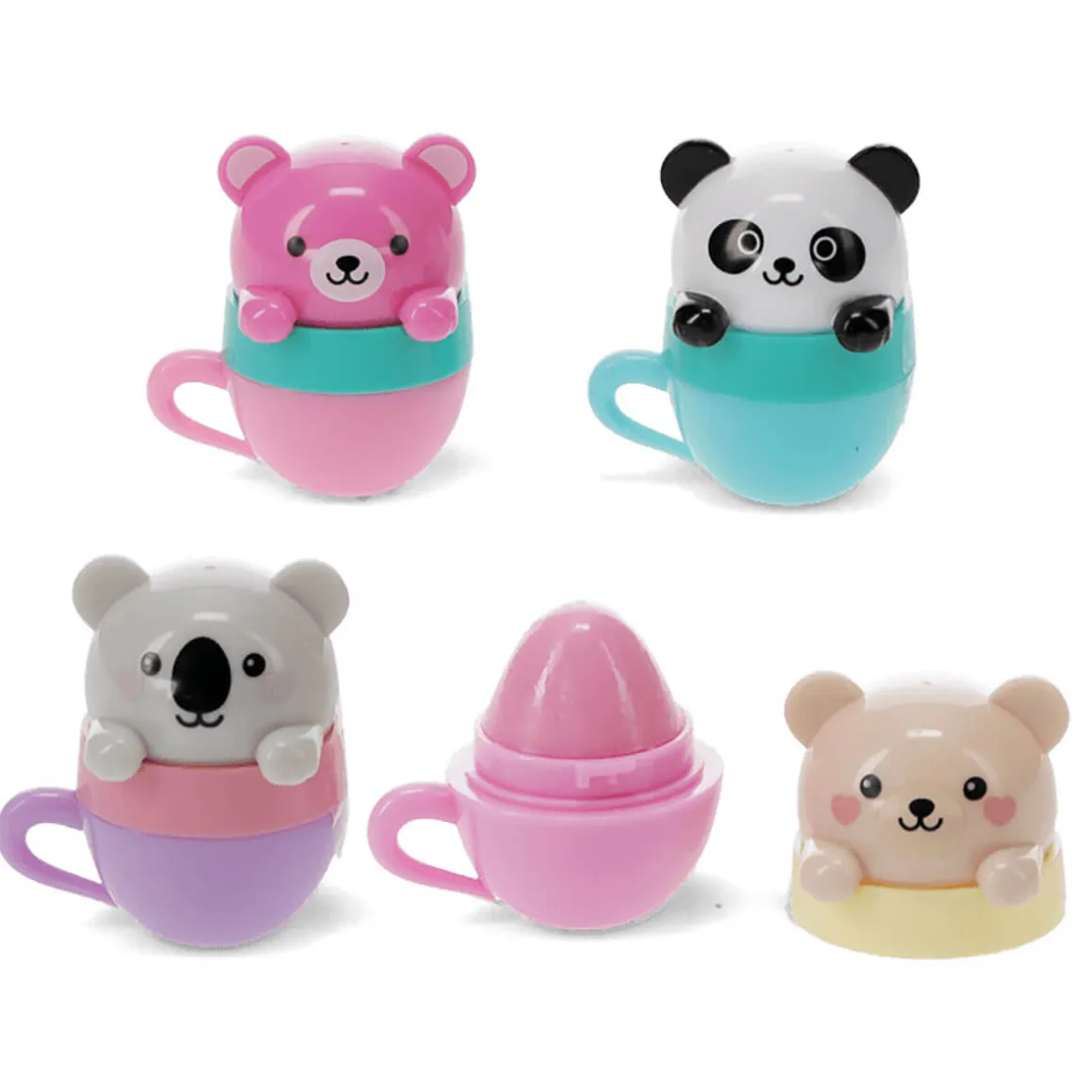 Mini Berry Scented Lip Balm Teacup Animal Friends (assorted) by Rex London