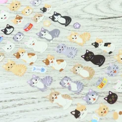 Mini Cat Stickers by Brai Japan