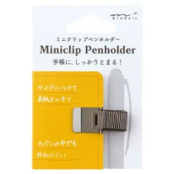 Mini Clip Pen Holder in Black by Midori