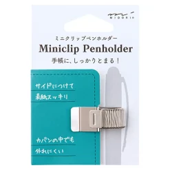 Mini Clip Pen Holder in Silver by Midori