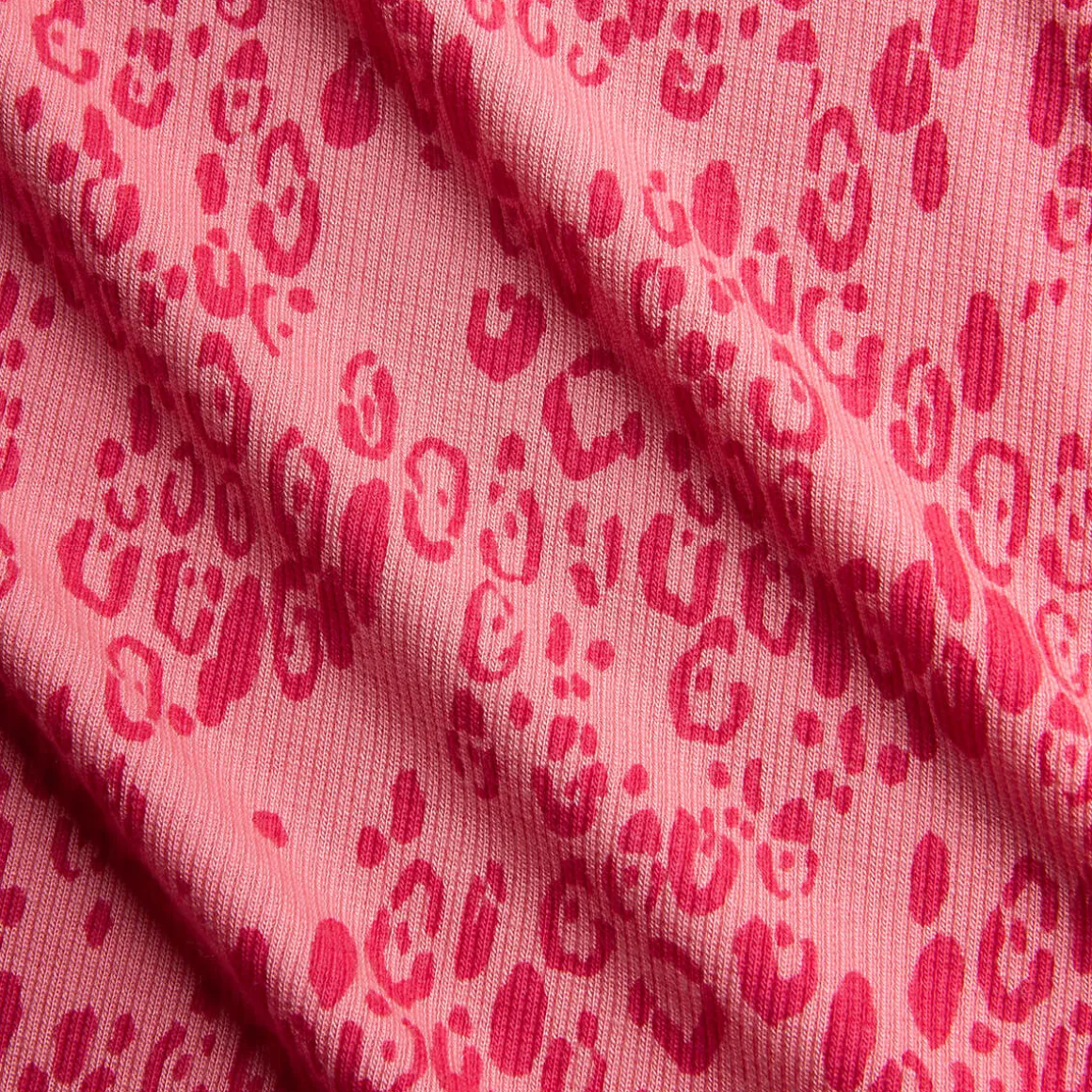 Mini Leopard AOP Dress in Pink by Mini Rodini