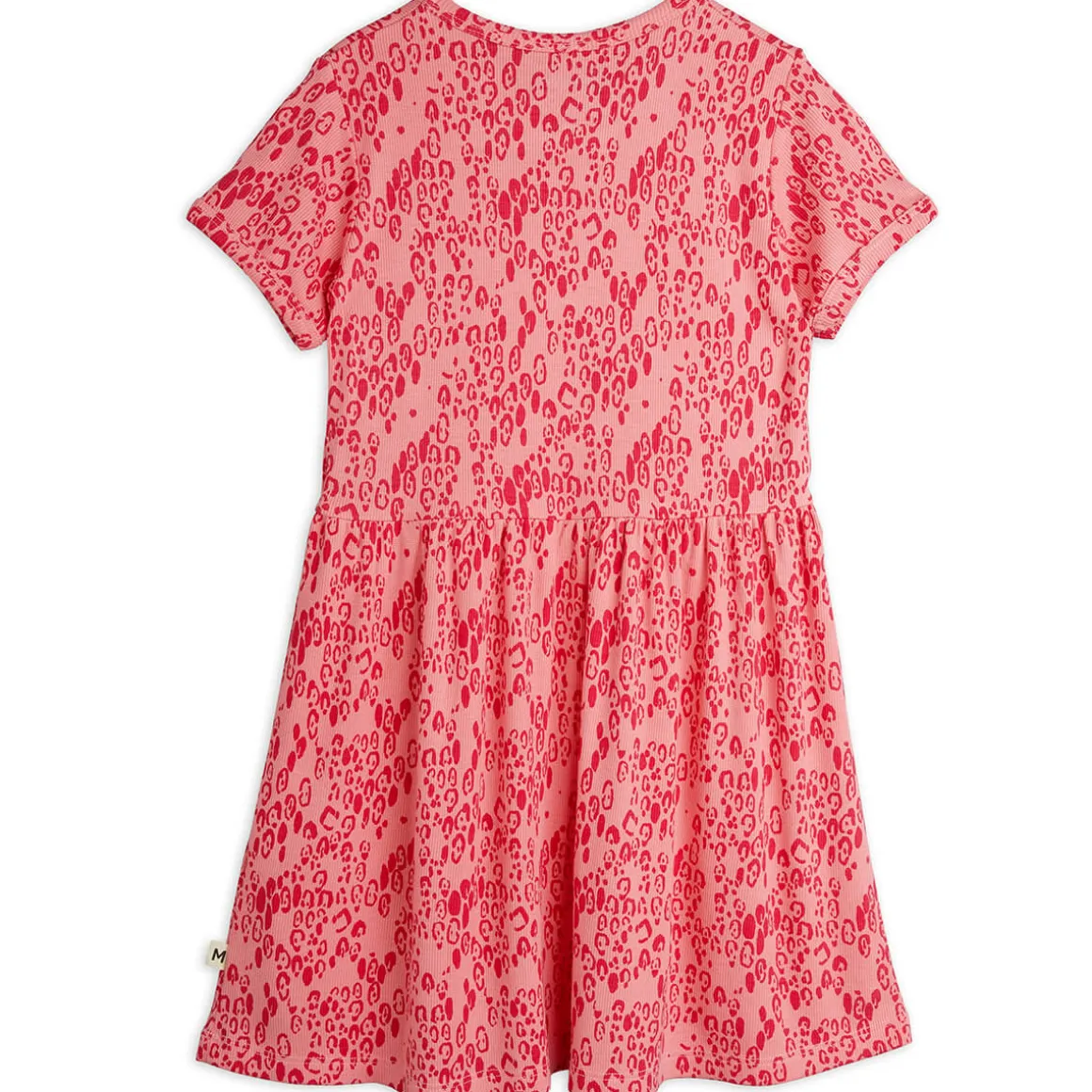 Mini Leopard AOP Dress in Pink by Mini Rodini