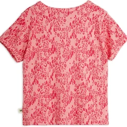 Mini Leopard Tee in Pink by Mini Rodini