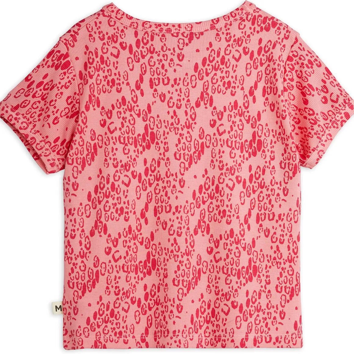 Mini Leopard Tee in Pink by Mini Rodini