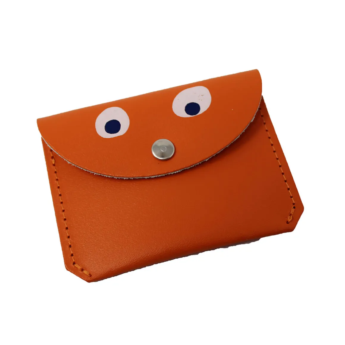 Mini Money Googly Eye Purse in Orange by Ark Colour Designs