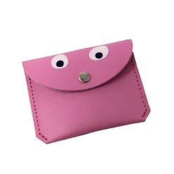 Mini Money Googly Eye Purse in Hot Pink by Ark Colour Designs
