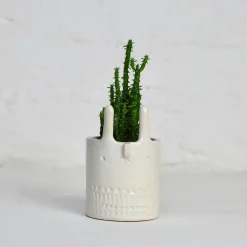 Mini Rabbit Pot in White by Atelier Stella