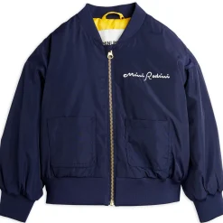 Mini Rodini Society Baseball Jacket in Blue by Mini Rodini - Last One In Stock - 104/110 (3-5 Years)