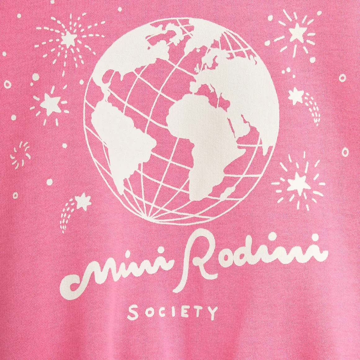 Mini Rodini Society Sweatshirt in Pink by Mini Rodini