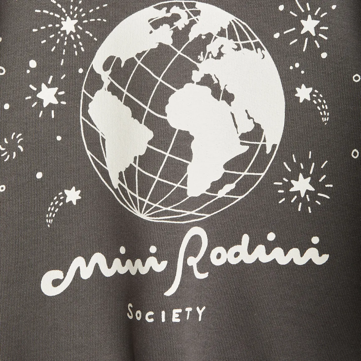 Mini Rodini Society Sweatshirt in Grey by Mini Rodini